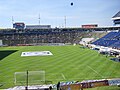 Der Innenraum des Stadions etwa eine Stunde vor dem Spiel des Puebla FC gegen Atlas Guadalajara am 1. März 2009.