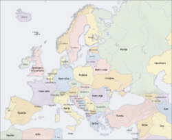 geografska karta europe i azije Evropa   Wikipedia geografska karta europe i azije