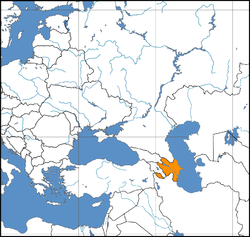 Location of Azerbaijan