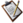 Clipboard with pencil