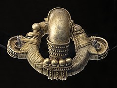 Fíbula anular em ouro pré-romano do primeiro Tesouro de Arrabalde, um dos marcos da coleção do Museu de Zamora