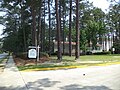 Farber Hall South face and sign