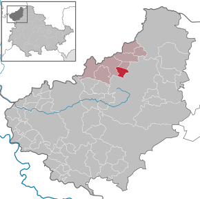 Poziția Ferna pe harta districtului Eichsfeld