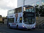 Owen Wilson in an advertisement on a bus in the United Kingdom