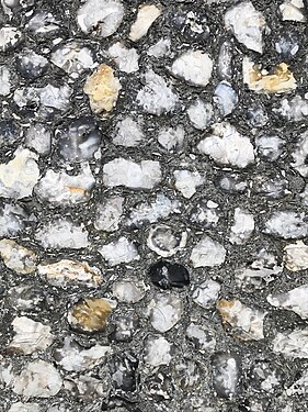 Flint wall 2, Thorpe Market church, Norfolk