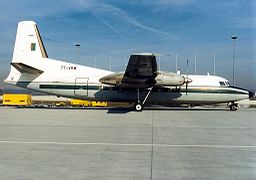 Транспортний літак Fokker-27 алжирських ВПС