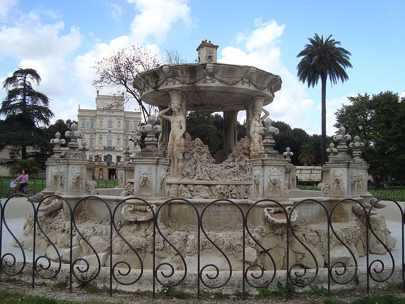 File:Fontaine de la villa Pamphilj.JPG