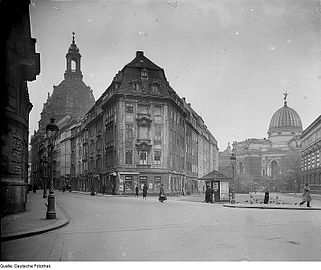 Blick von der Rampischen Gasse und Salzgasse, um 1935