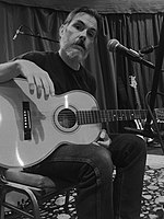 Fotusky and his 12-string guitar