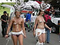 Fremont Solstice Parade 2007 - samba dancers at Gasworks 05.jpg