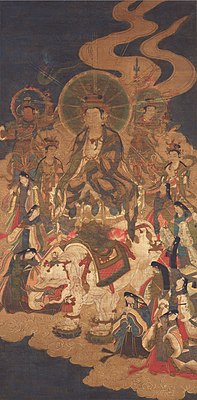 Painting of Samantabhadra accompanied by the Ten Rākṣasīs. Japan, Kamakura period (1185-1333).