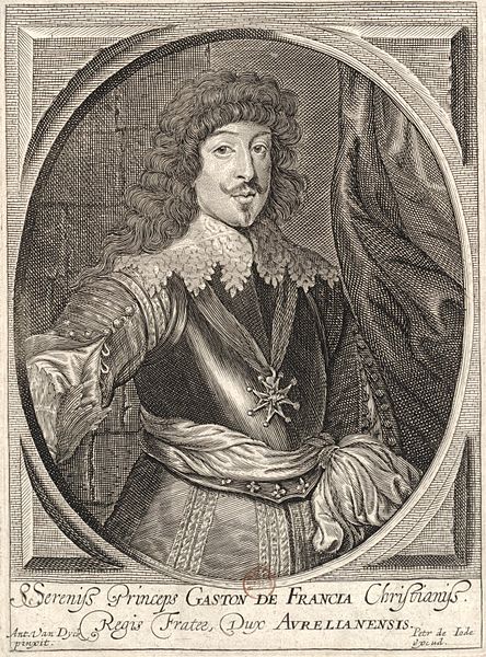 Mademoiselle's father, Gaston d'Orléans after a painting by Anthony van Dyck. Mademoiselle had a tender relationship with her father.