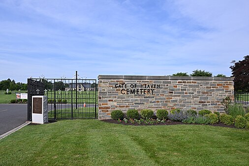Gate of Heaven cemetery entrance, Aspen Hill, MD