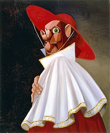 Condo's The Cracked Cardinal (2001) George Condo, The Cracked Cardinal.jpg