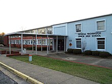 Georgia Washington Middle School prior to its conversion Georgia Washington Junior High School Mount Meigs Alabama.JPG