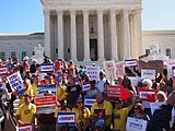 speaking at the Gerrymandering Rally at the Supreme Court