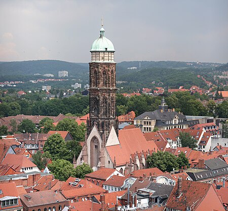 Goe Jacobi Church from above