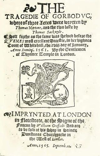 <i>Gorboduc</i> (play) 1561 English play