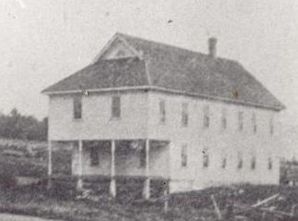 Grange Hall en Oakfield, alrededor de 1910