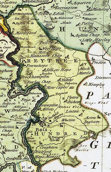 File:Greytree Hundred in An Accurate Map of Hereford Shire Divided into its Hundreds, Emanuel Bowen... 1755 pub. I. Tinney.jpg