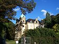 Sauerbruch Villa and Remise with enclosure and villa garden with artificial "grotto"