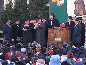 Le jour de la marmotte 2005 à Punxsutawney.