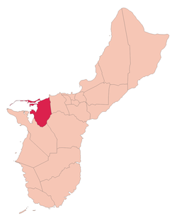 Location of Piti, Guam within the Territory of Guam.