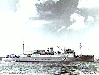 HMAS Manoora in 1942, carrying a Seagull V aircraft ahead of her funnel HMAS MANOORA.jpg