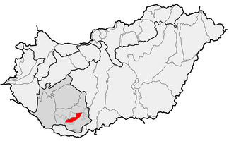 Localização na Hungria