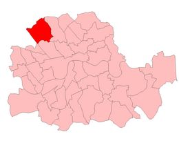 Hampstead in the Parliamentary County of London, boundaries used 1950-74 Hampstead1950.png
