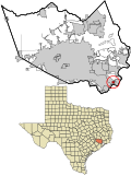 Thumbnail for File:Harris County Texas incorporated and unincorporated areas Taylor Lake Village highlighted.svg