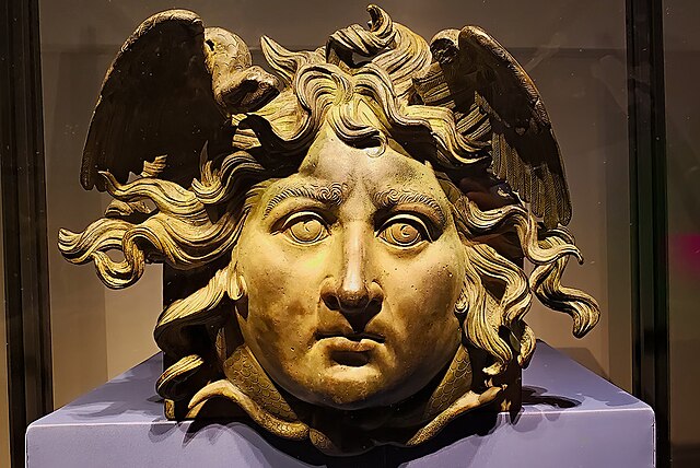 Head of Medusa in bronze