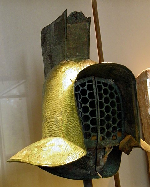 Helmet of a murmillo