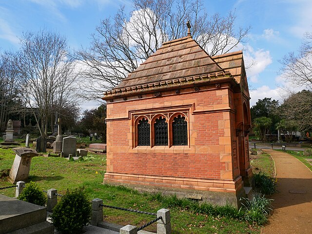 Sir Henry Doulton's mausoleum, a Grade II listed structure