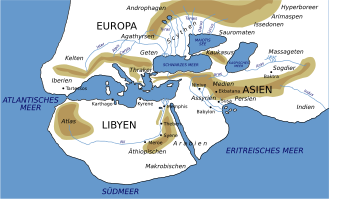 Herodotus world map.