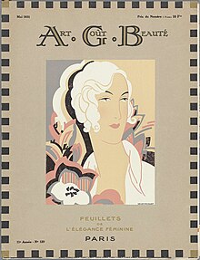 Het modetijdschrift als verleider Art - Goût - Beauté, Feuillets de l' élégance féminine, Mai 1931, No. 129, 11e Année (titel op object), RP-P-2009-1927.jpg