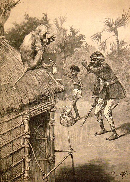 File:Highway Robbery by an Indian Monkey - ILN 1891.jpg