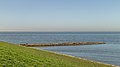 Hindeloopen. Pier in het IJsselmeer.