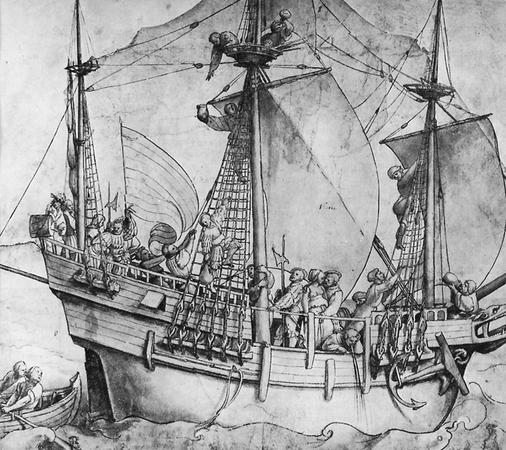 Holbein - Ausfahrendes Schiff.png