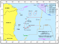 ICJ Territorial and Maritime Dispute (Nicaragua v. Colombia) Course of the maritime boundary (es).svg