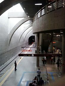 Lapa Station, in het centrum van de stad.