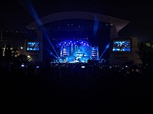 Iron Maiden performing at the amphitheatre in 2022 Iron Maiden performing at North Island Credit Union Amphitheatre on 25 September 2022.jpg