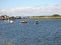 Looking seaward towards the museum's pontoons, with the closed 'Big Idea' building and footbridge in the background