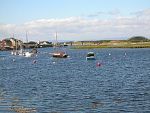 The Garnock Estuary with Irvine Harbour.