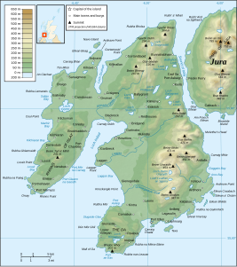 Karte von Islay-Sund