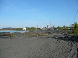 Krajina ovlivněna hlubinnou těžbou uhlí v blízkosti závodu Jan - Karel