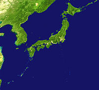 日本の衛星写真