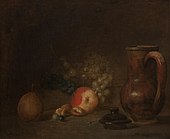 Jean Baptiste Siméon Chardin - Stilleven met vruchten en aardewerken kruik - 2575 (OK) - Museum Boijmans Van Beuningen.jpg