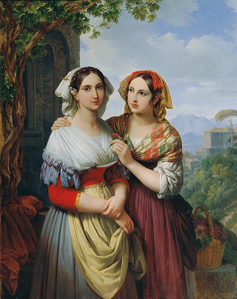 File:Johann Nepomuk Ender - Zwei Mädchen in einer Landschaft - 7826 - Kunsthistorisches Museum.jpg