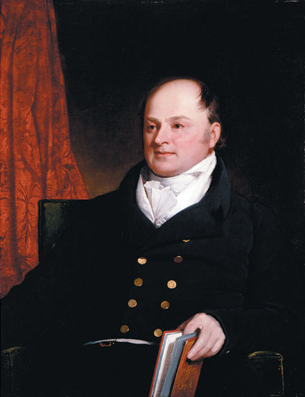 John Quincy Adams, painted above in 1816 by Charles Robert Leslie, was an early proponent of continentalism. Late in life he came to regret his role in helping U.S. slavery to expand, and became a leading opponent of the annexation of Texas.